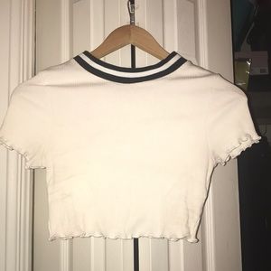 White crop top
